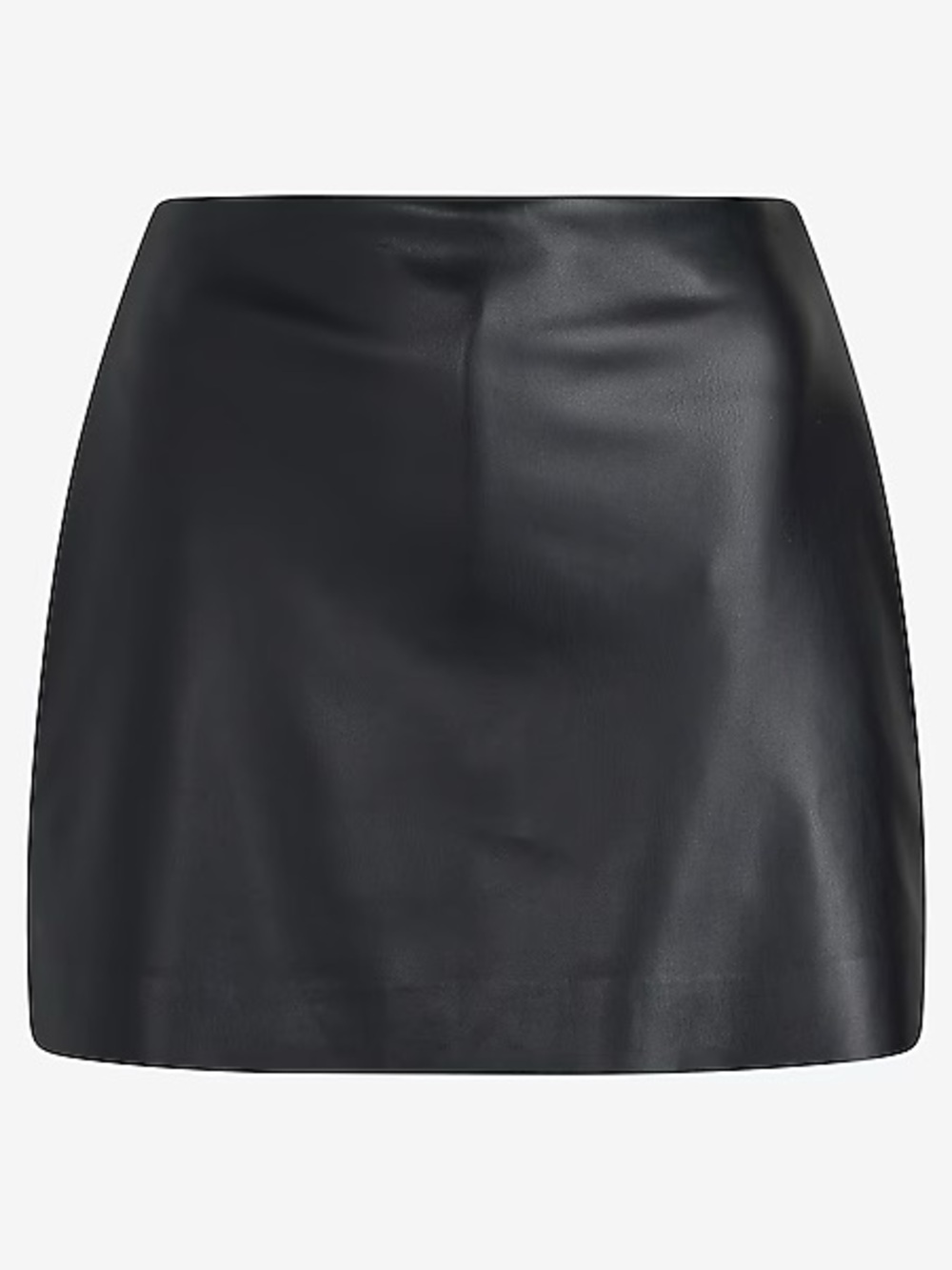 Express Super High Waisted Faux Leather Mini Skort